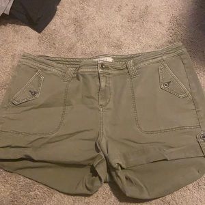 Torrid Olive Green Shorts